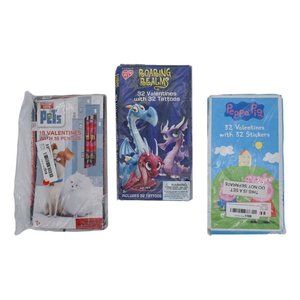 Peppa Pig Valentines, Roaring Realms Valentines, Secret Life of Pets Valentines
